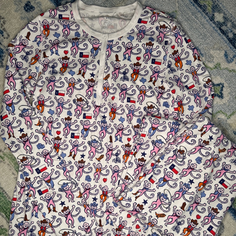 Roller Rabbit Dallas Monkey Pajamas